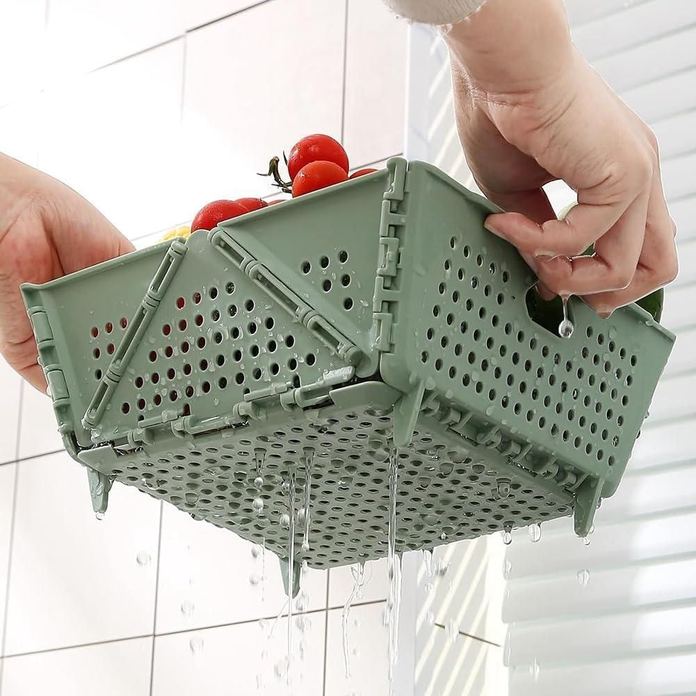 Foldable Fruit Drain Basket